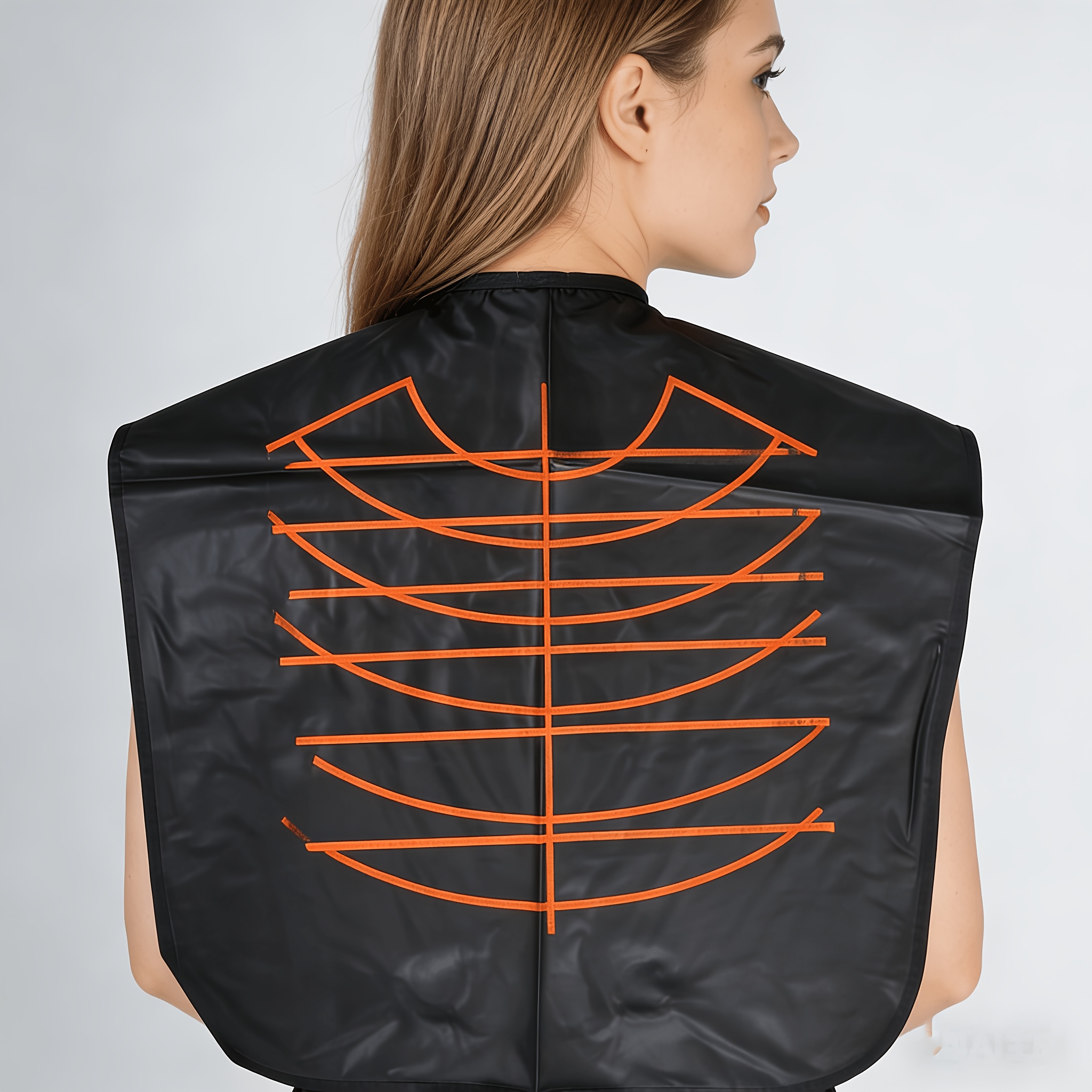 TEMU Salon Capes Designed For Hair Dyeing And Cutting - Barber Cape - Static-free (black)