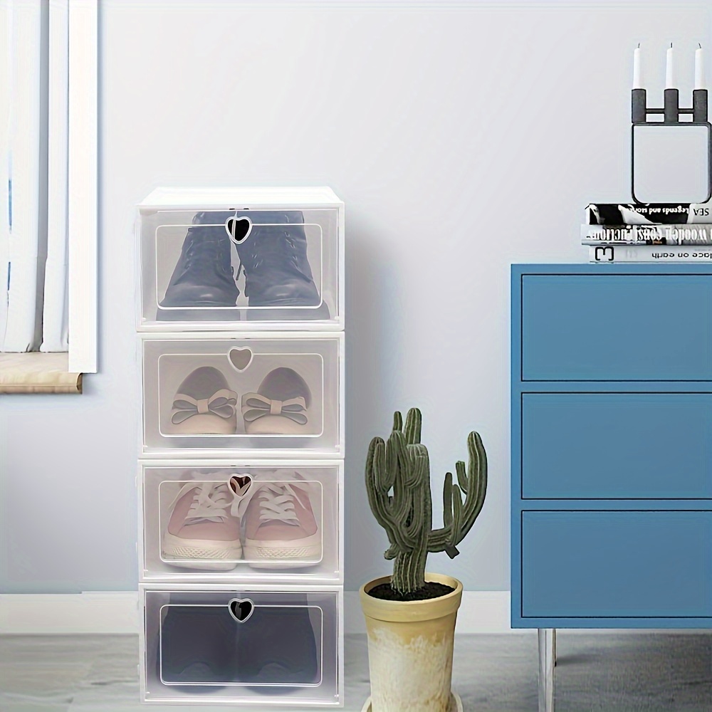 

Shoe Storage - Plastic, Non-waterproof, , Stackable Organizer For Use