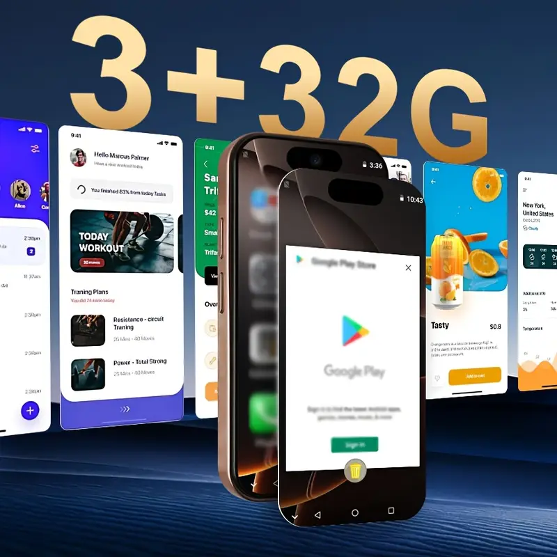 3 32gb smartphone unlocked phone mini phone 2600mah compact and portable standby dual standby support face recognition with earphone phone case type c data cable christmas and new year gift goodies Product details 2