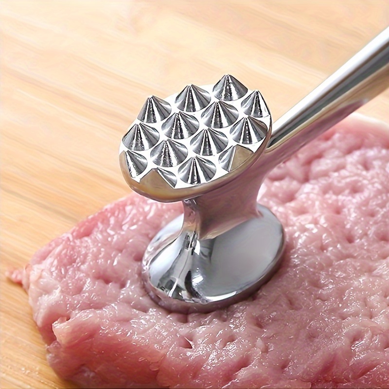 1pc meat tenderizer hammer kitchen double sided meat tenderizer metal meat hammer household rolled meat steak meat tenderizer kitchen stuff kitchen accessories home kitchen items