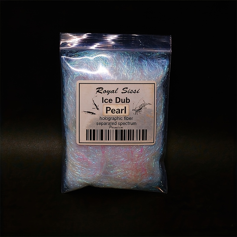 TEMU Royal 1 Bag Unique Colorful Soft Ice Dub, Simulation Nymph Bodies Fly Tying Materials, Fishing Accessories