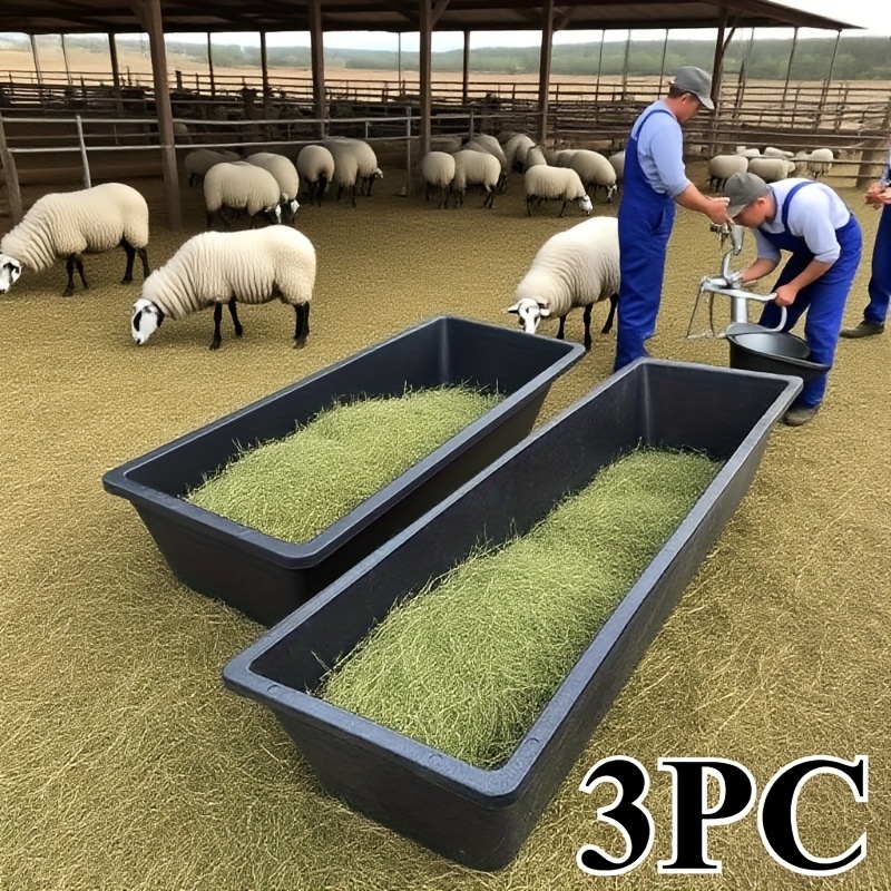 Sadnyy Gummi-Futterschalen - 8 Quart, 37,8x11,4 Cm, 5 Stück, Für Pferde, Hunde, Ziegen & Hühner