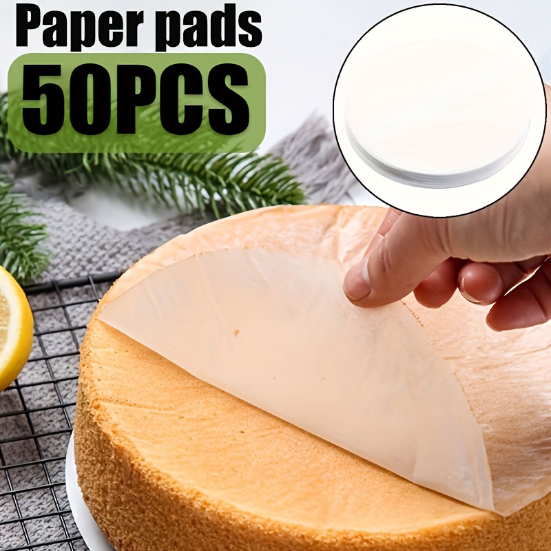

50pcs, Round Parchment Paper Liners, Non-stick Baking Sheets, Perfect For Cheesecake, Chiffon Cake, Cookies, Bread, Air Fryer, Dutch Oven, Small Cake Separation & Freezing Patties