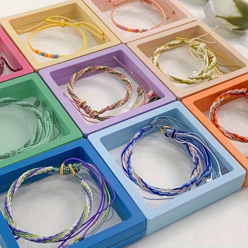 18pcs 3d floating frame display stand jewelry box gift box ornament organizer small travel jewelry box pe film anti oxidation suspended display box stackabl Product details 2
