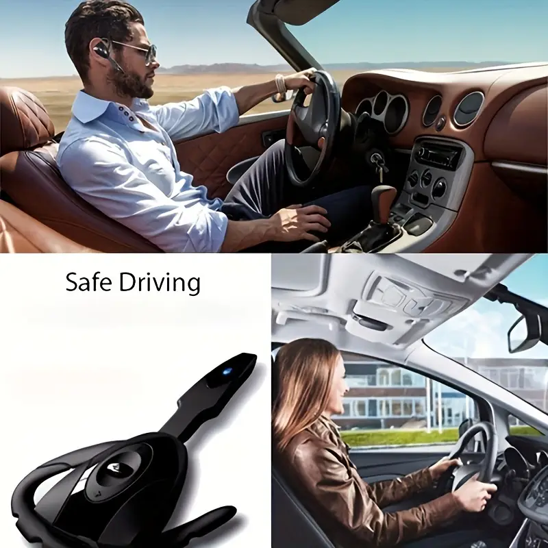 ultra long wireless earhook headphones lightweight rechargeable non in ear design for sports driving details 1