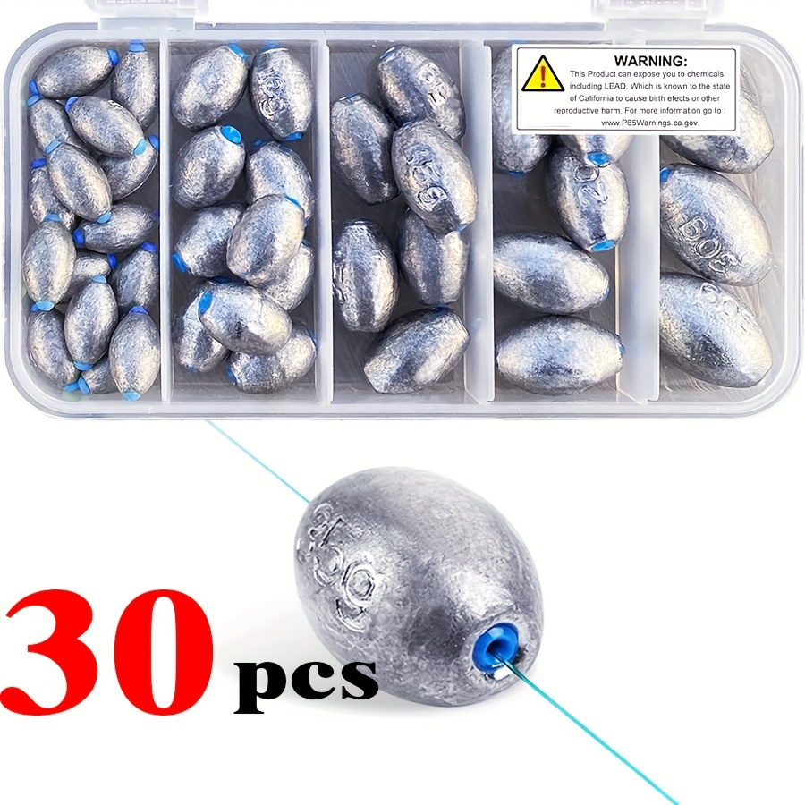 sinkers for fishing sold on Temu United States