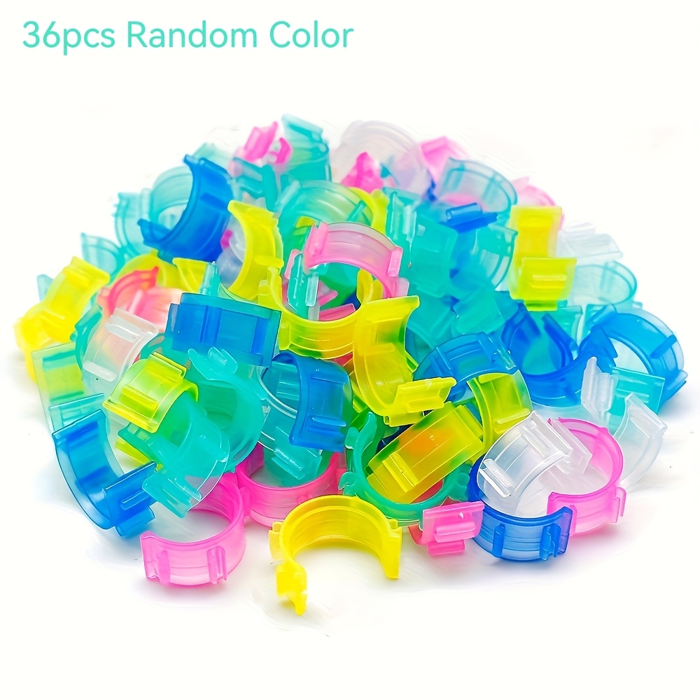 36/48pcs Random Color Plastic Bobbin Clips - Mixed Set | Thread Spool Holder For Sewing Machines (anti-slip Design, Bobbin Organizer Accessories)