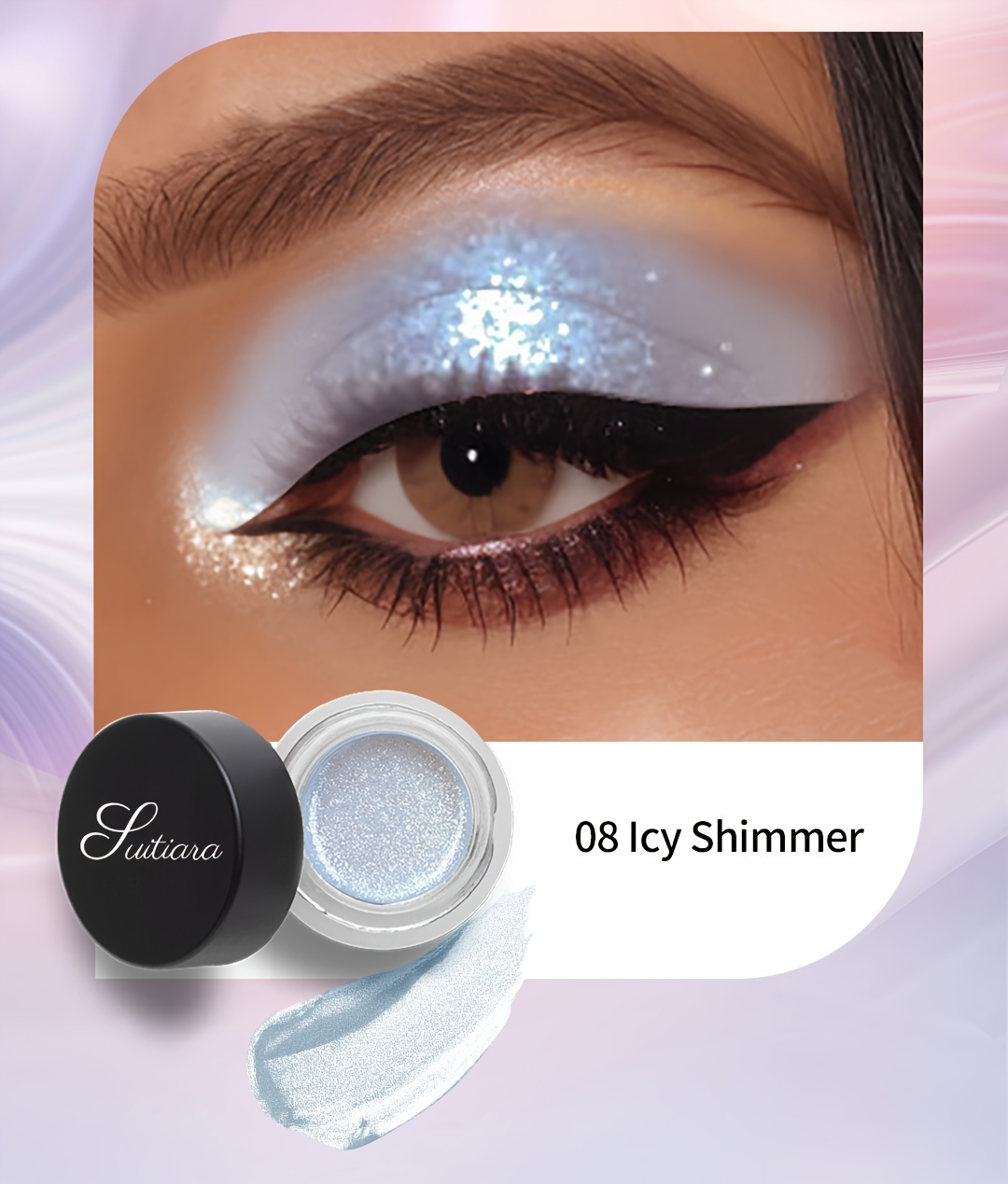 1pc Rose Bronze Galactic Glimmer Gel Eyeshadow | Enchanting Sparkling Jelly Texture, Long-lasting, Waterproof, and Easy to Apply | Bewitching Single-Color High-Shine, Non-Caking, Smooth Application, High-Shine Women'S Makeup, Perfect for Christmas