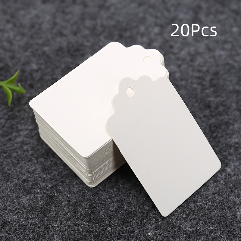 20/50pcs Paper Blank Small Card Product Label Gift Packaging Listing Jewelry Making Display & Packaging Supplies