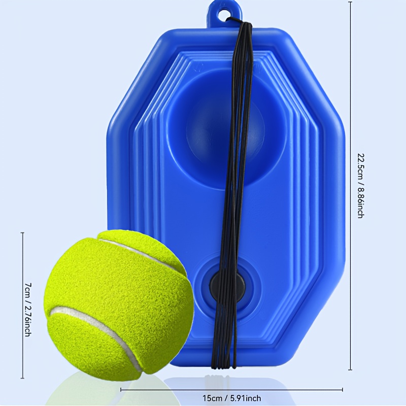 personal tennis trainer with adjustable rebound rope solo practice training system durable blue tennis equipment for backyard portable for skill levels beginners advanced solo or competitive play suitable for solo practice Product details 5
