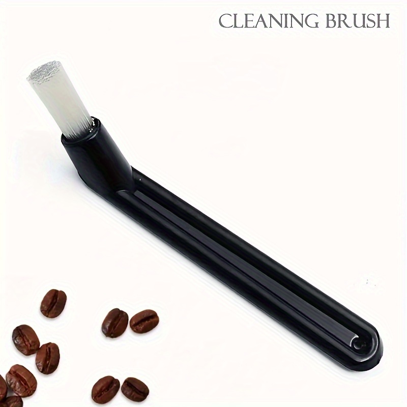 TEMU 1pc, Coffee Machine Cleaning Brush, Coffee Grinder Cleaning Nylon Brush, Plastic Handle Cleaner Tools, Espresso Grinder Brush, For Coffee Grounds Residue Removal, Cleaning Supplies, Cleaning Tool
