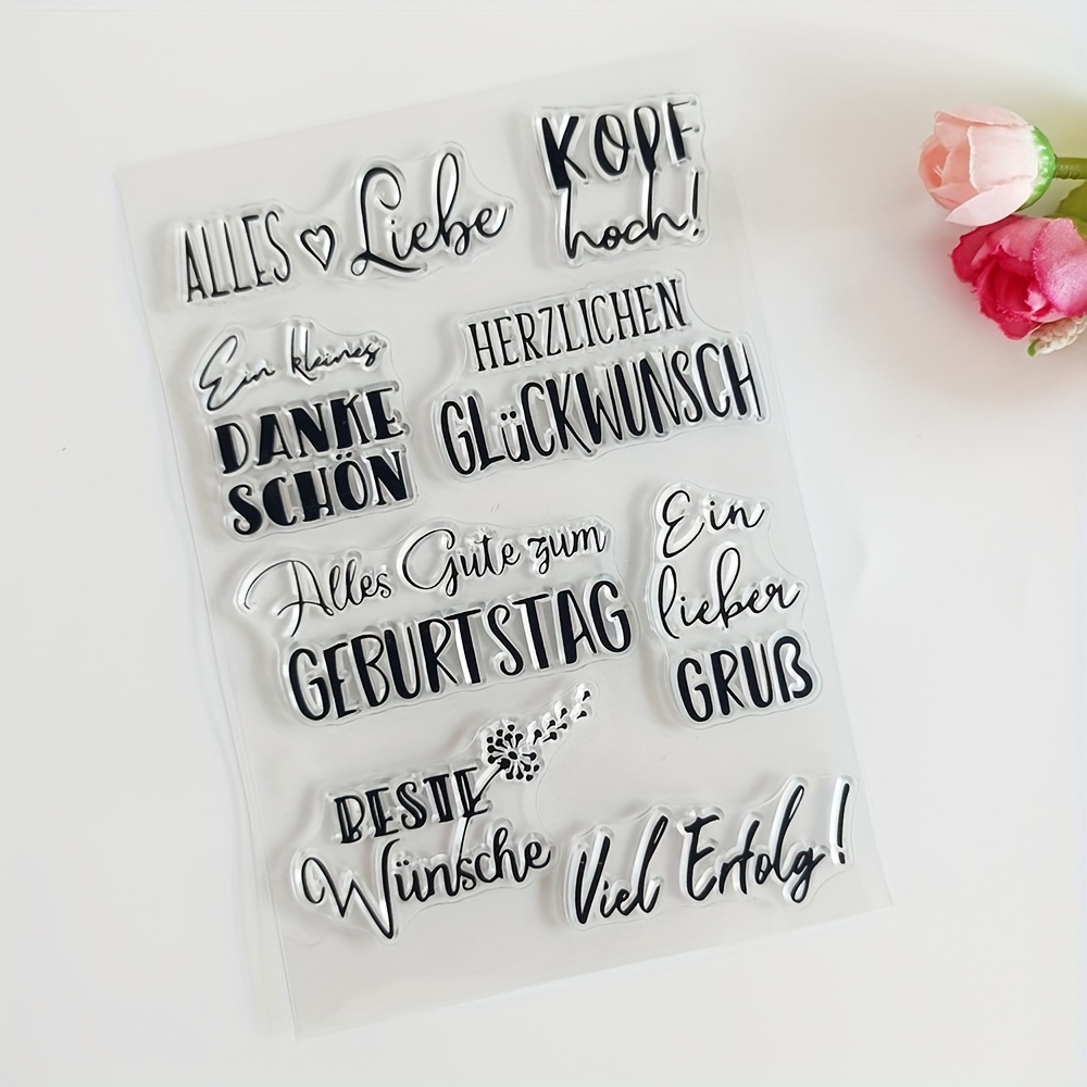 E-shop Liebevolle Geburtstagswünsche, gefüllt mit Zuneigung, Klarsichtstempel für Scrapbooking, Kartenherstellung und dekorative Album-Bastelarbeiten