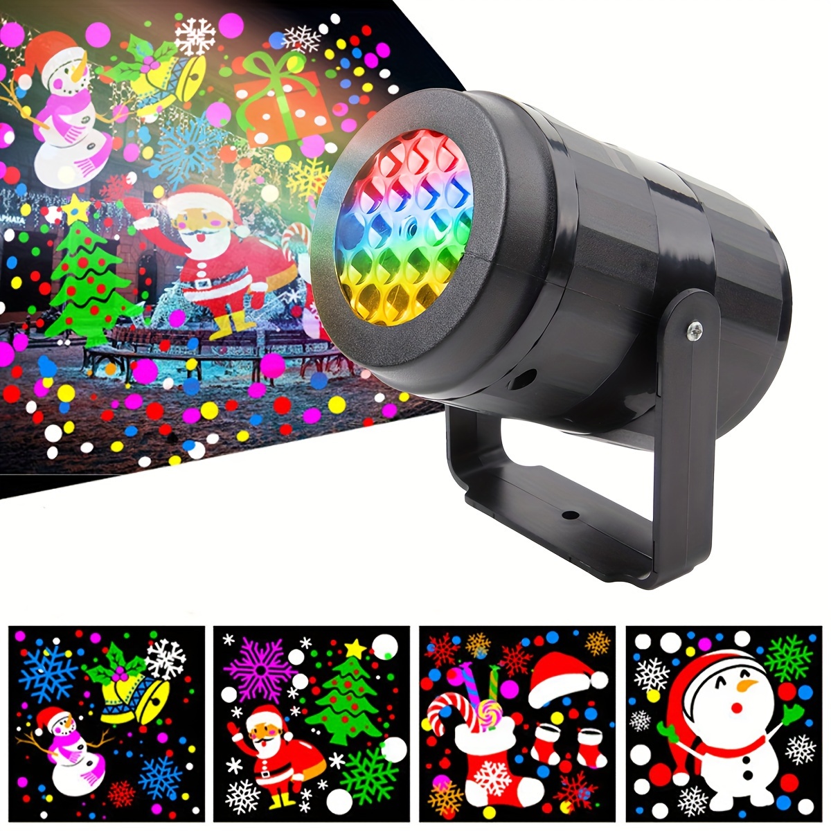 

1pc Christmas - Rotating 16 Pattern Led , Usb , For Decoration, Theater, , Ceiling & Decor, For Christmas, Halloween, , Weddings & Parties, No Battery Required