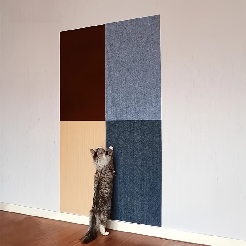 

Interactive Cat Scratching Mat - Polyester Fiber, Wall-mounted Climbing & For Cats