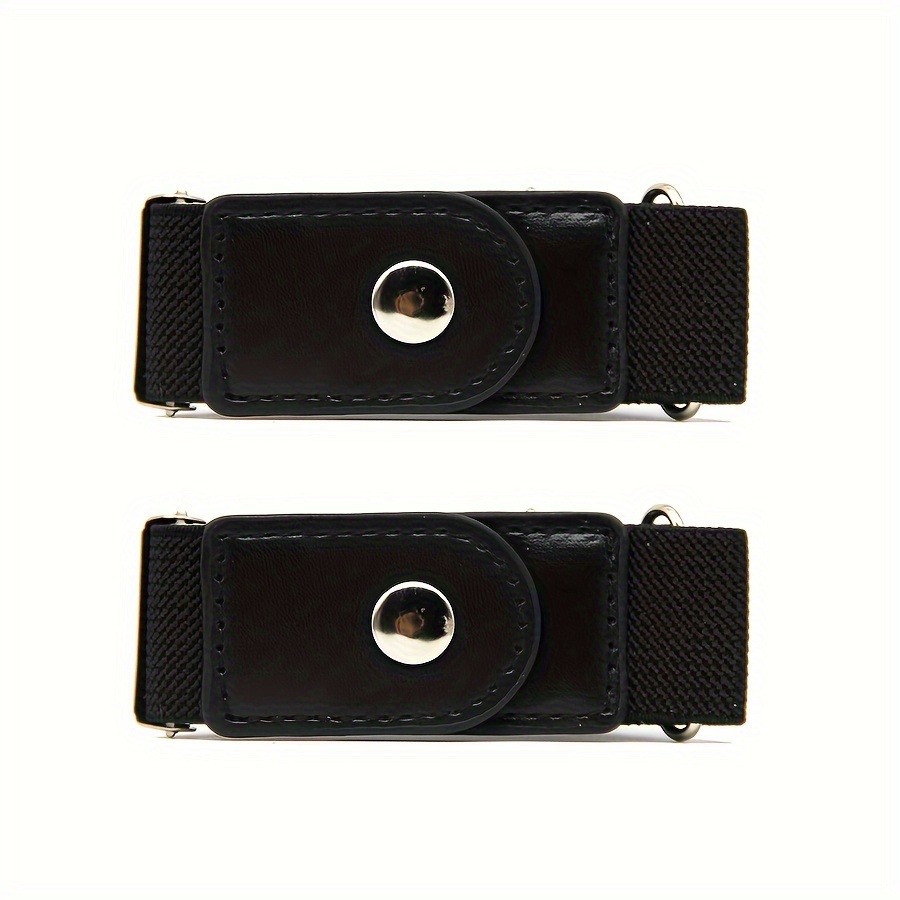 TEMU 2pcs/set, Traceless Invisible Elastic Belts, Versatile Punch-free Elastic Belts