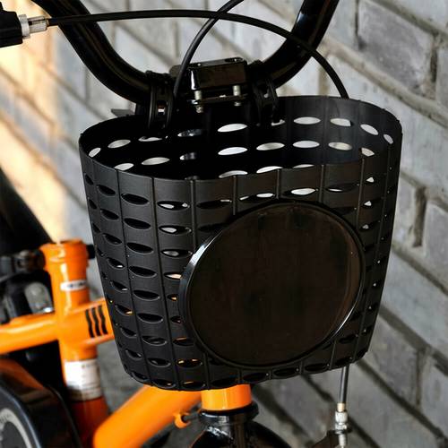 bicycle basket with adjustable straps made of sturdy pe material handlebar accessory suitable for small bicycle gear a great gift for