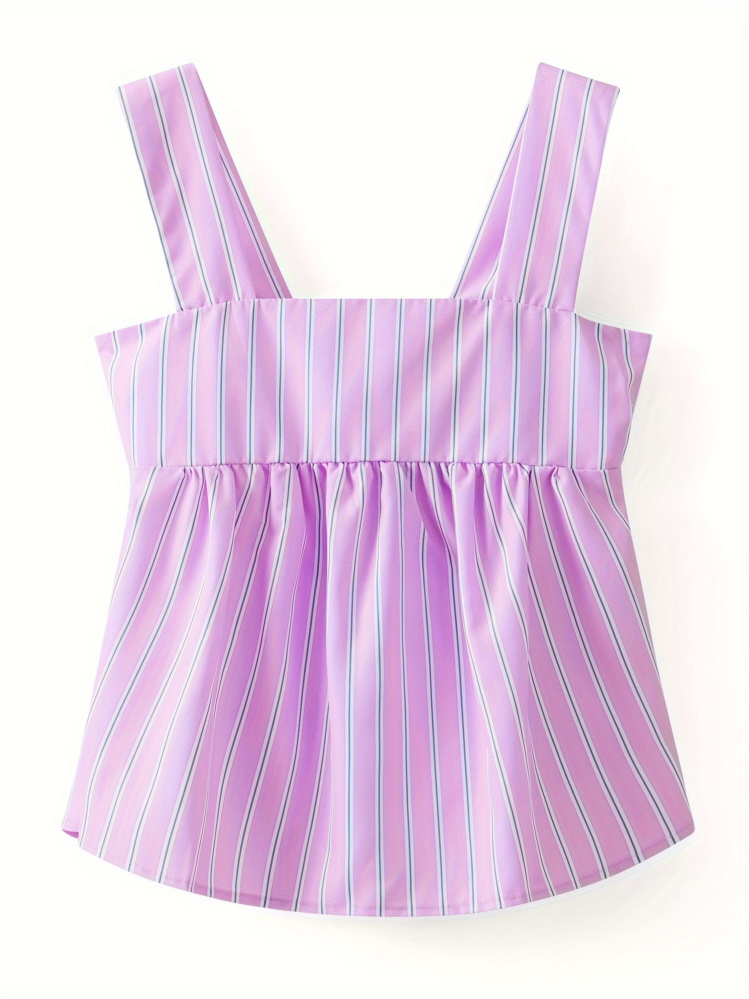 womens y2k striped tank top sleeveless square neck wide Temu