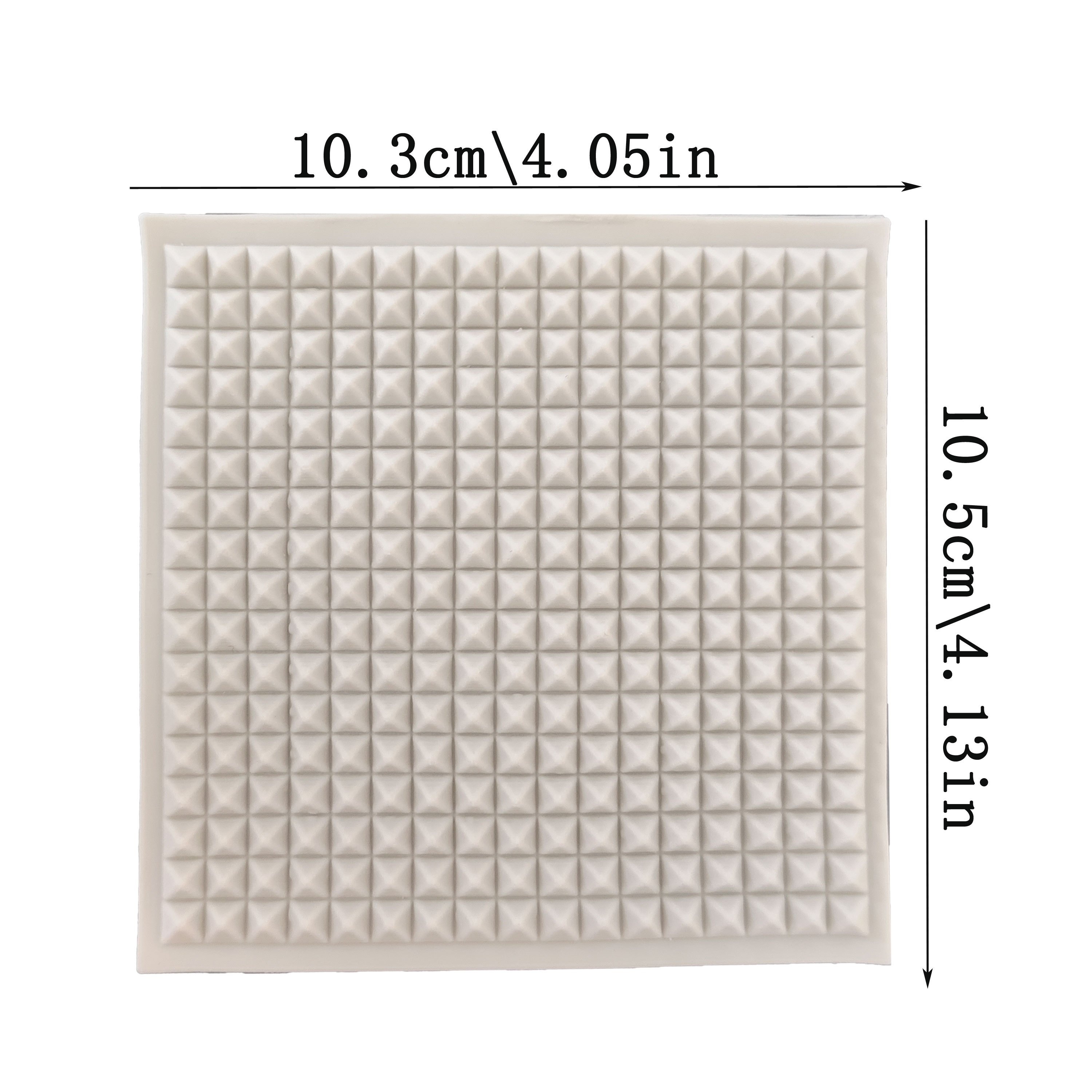 Image of Waffle And Wall Tiles Silicone Mold Fondant Cake Mold Kitchen Utensils Baking Tools Cupcake Top Decoration Wedding Birthday Party Decoration Mold Reusable