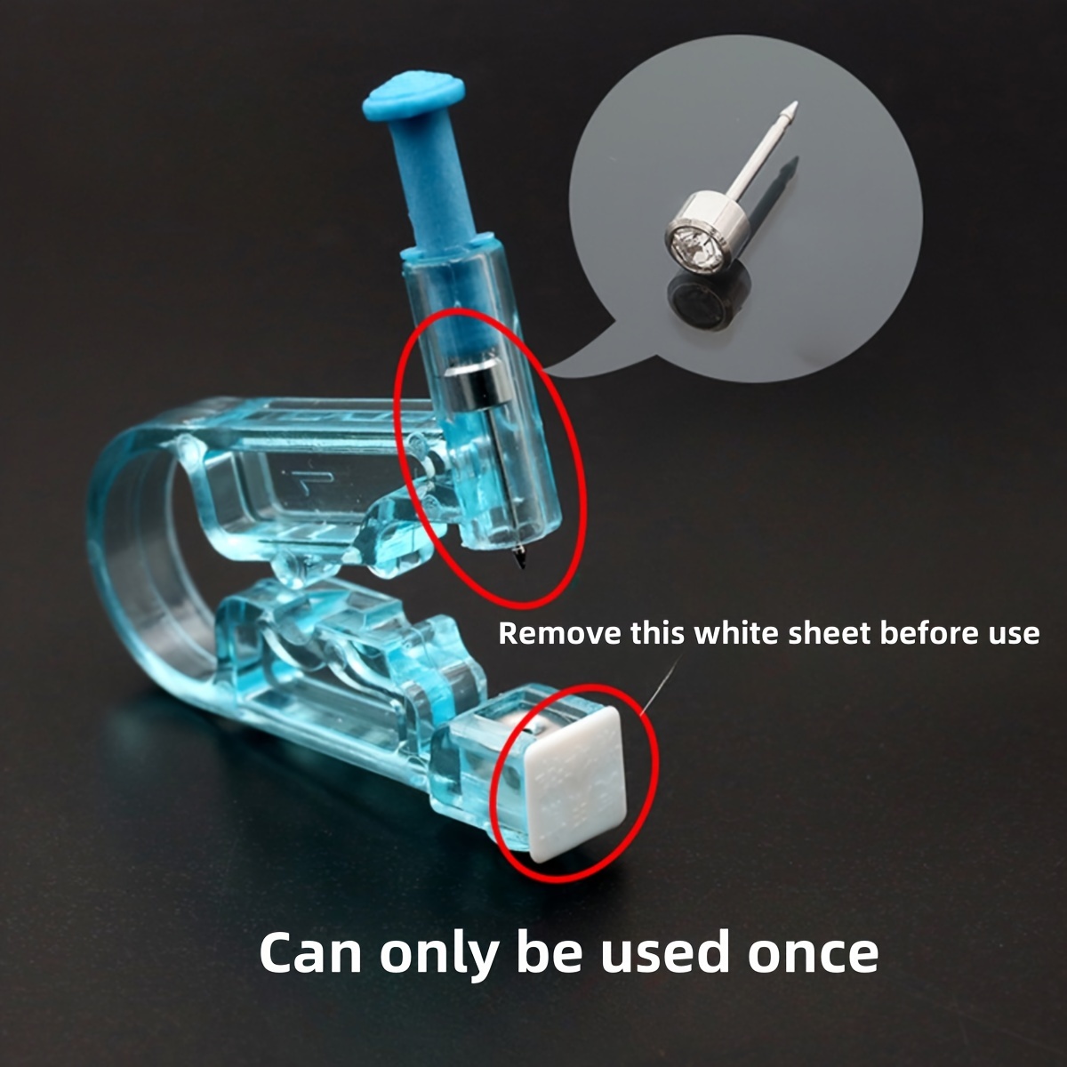Safe Disposable Ear Piercing Kit No Battery Temu
