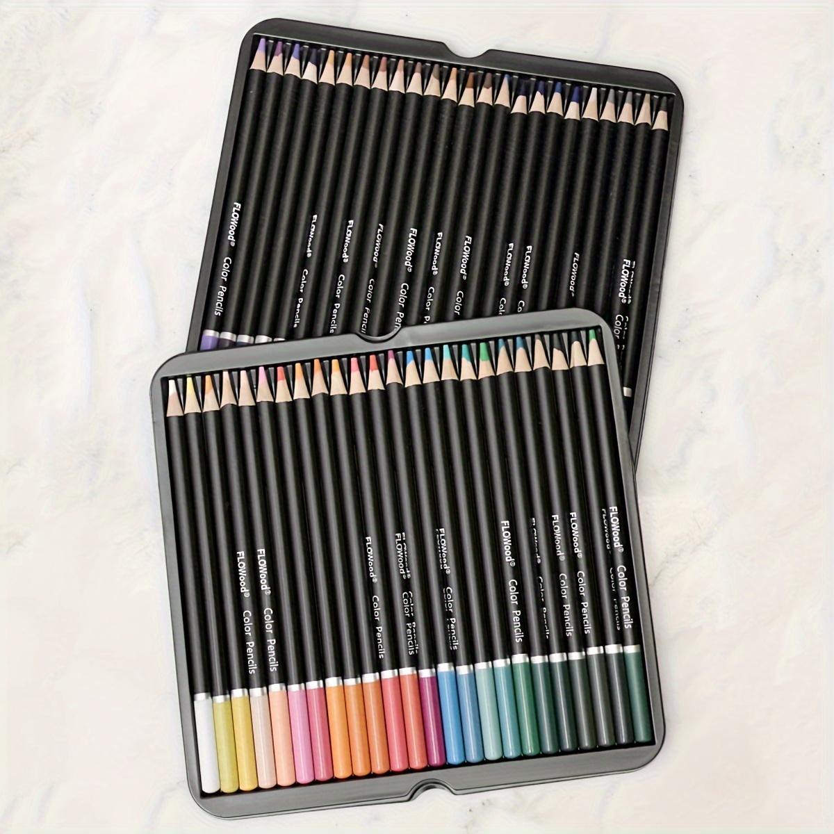 120 Professional Colored Pencils Set in Case for Sketching Drawing Art