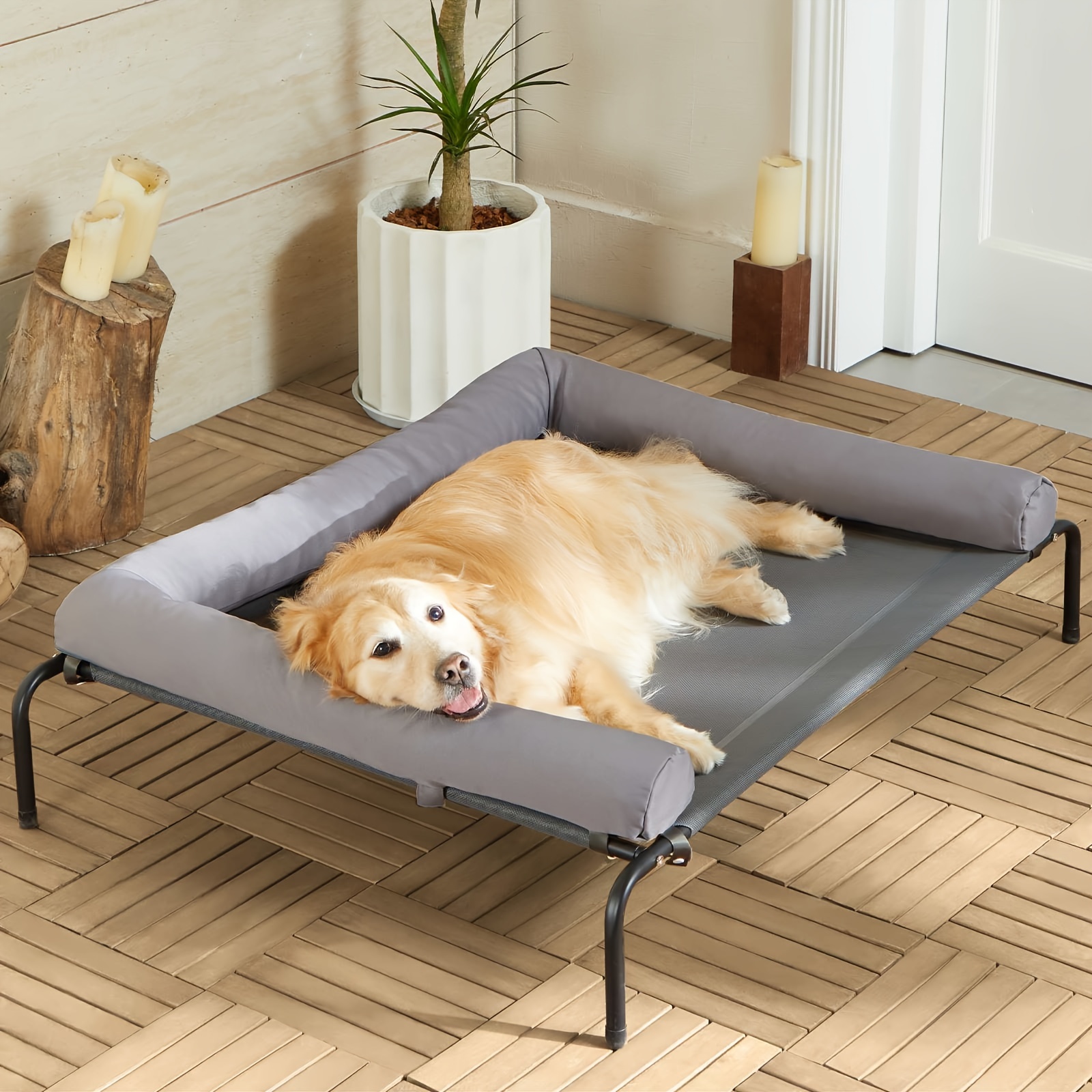 

Elevated Dog Bed Dog For Dog Bed Replacement Portable Pet Cot - Feet And