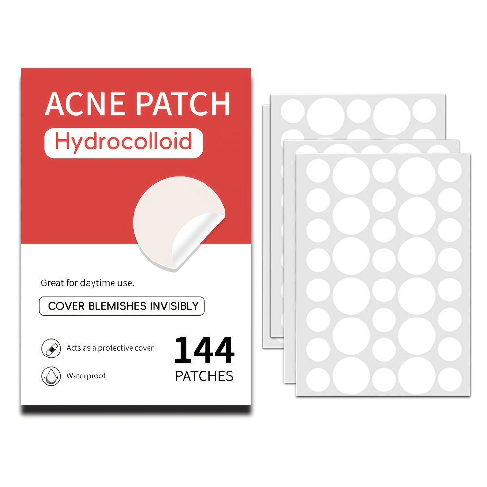 144pcs   transparent round cover patches