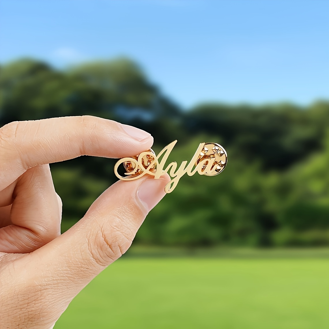 Personalized Stainless -2 Name Lapel Pin, Mother's Day Gift, Women's Gift, Birthday Gift, Party Gift