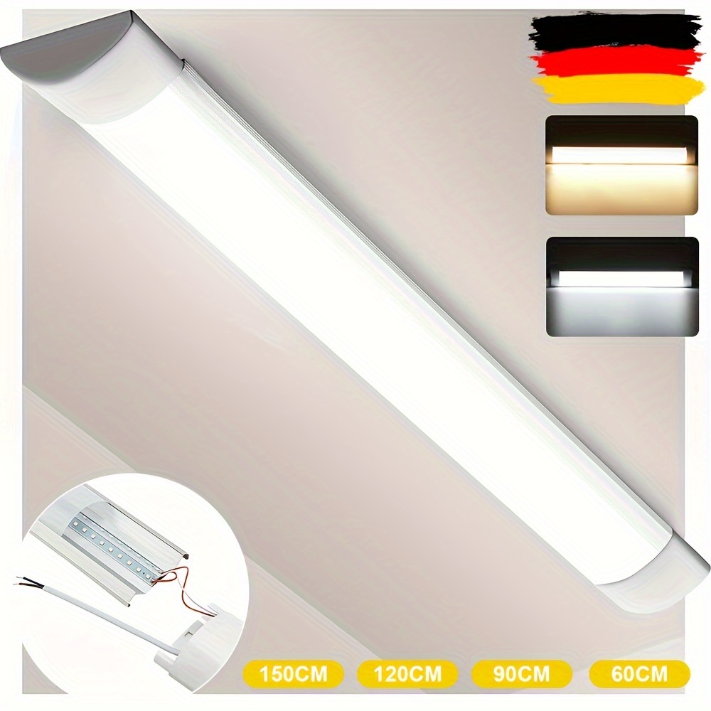 

Led 60/90/120/150cm Ceiling Light Room Lamp Workshop Tube