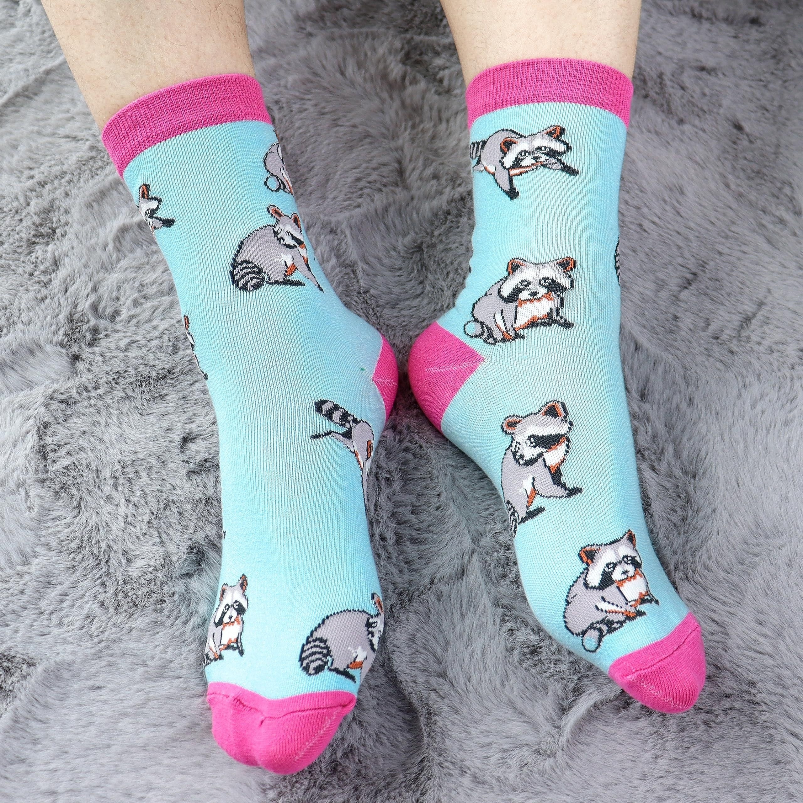 pairs raccoon gifts women raccoon socks cozy socks women Temu