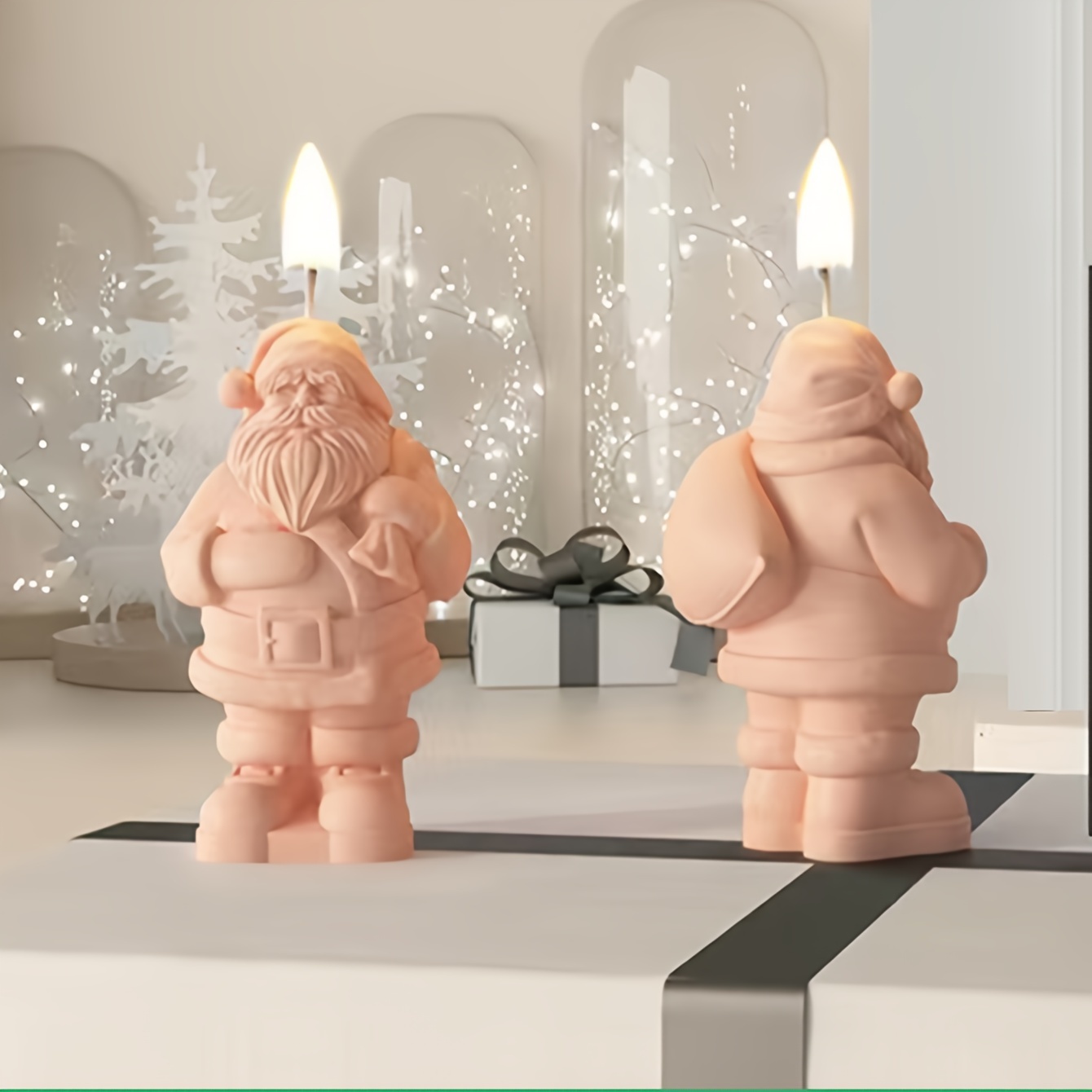 Santa Claus Silicone Candle Mold For Handmade Aromatherapy - Unique Christmas Decor & Gift Crafting Tool