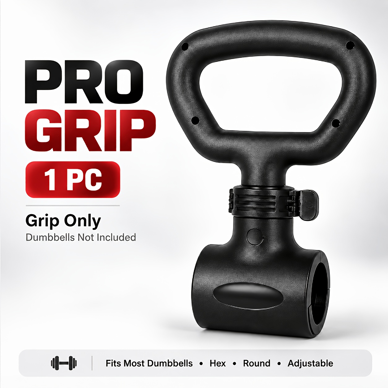Temu – TEMU Kettlebell Grip Dumbbell Converter – Portable Rotating Handle Adapter Suitable For Home Gym, Converts Dumbbells To Kettlebell Weight Trainer For