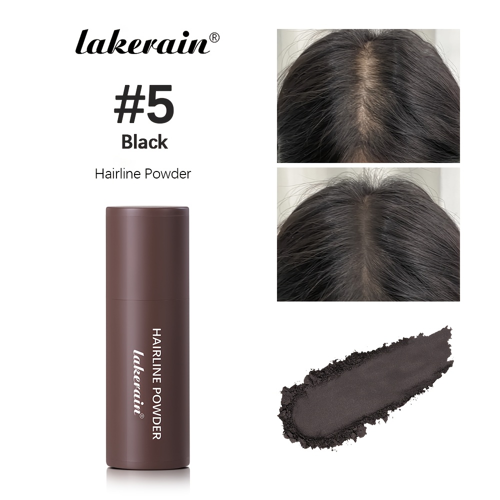 Lakerain Hairline Powder Stick, Hair Shading Sponge Pen Filler Powder for Cover Gray Hair Root, Hair Touch-Up, Thin Hair, High Level of for Covering Power, Perfectly Matches Hair Roots, Create a Perfect Hairline, Waterproof And Long Lasting