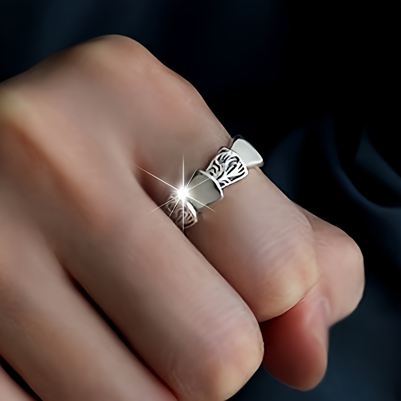 Women's Hip-Hop Dragon Scale Open Ring, Unique Design