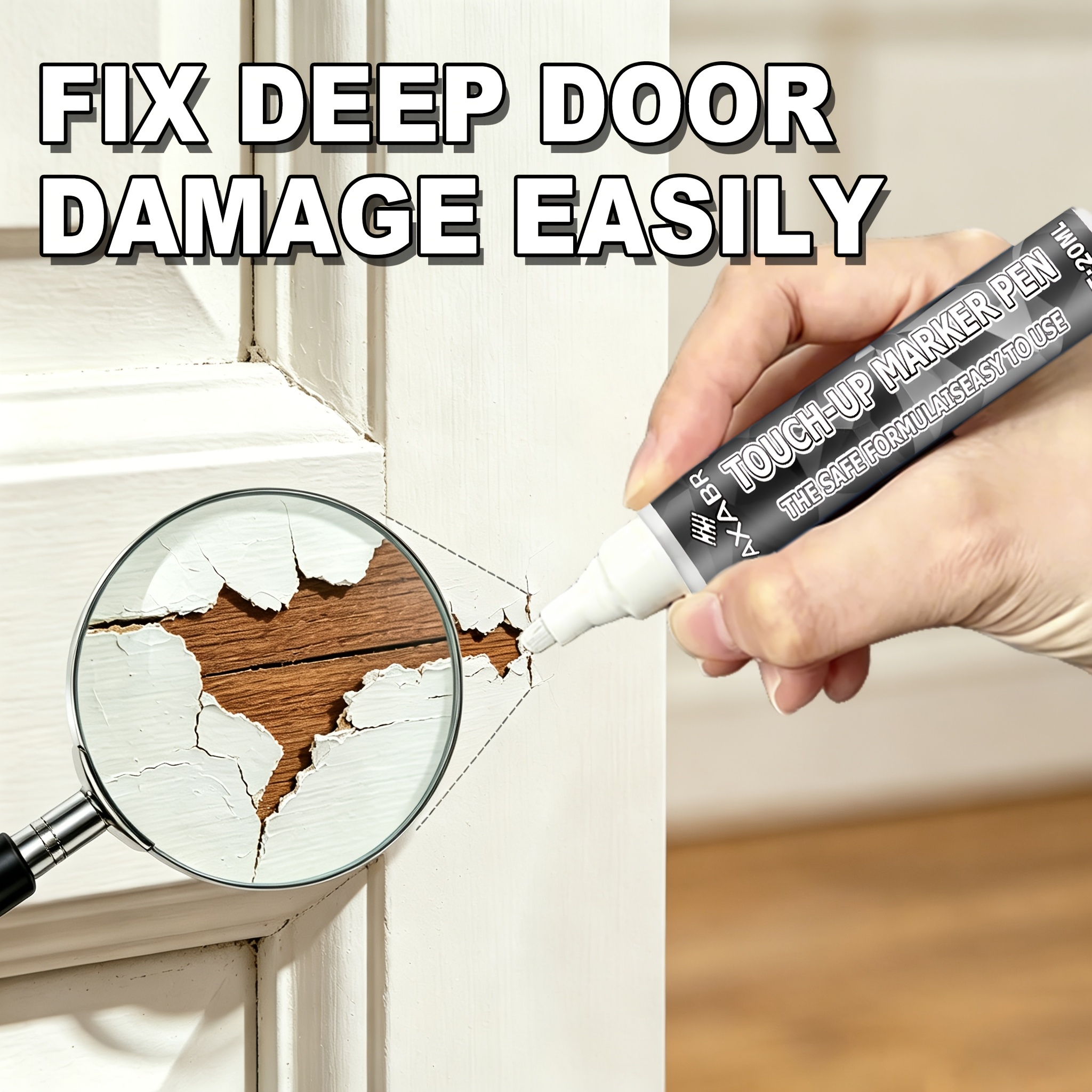 Image of Axabr Up Markers For Wood: Furniture Repair Pens, Professional In Surface Restoration, Great For Daily Use On Cupboards, Shelves, Stairs, Furniture Legs And Wooden Additions