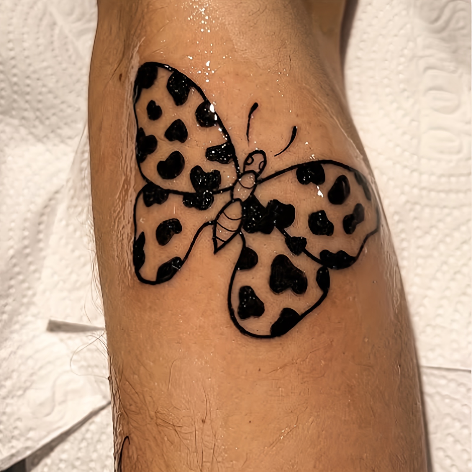 leopard tattoo sold on Temu United States, image size:1600x1600