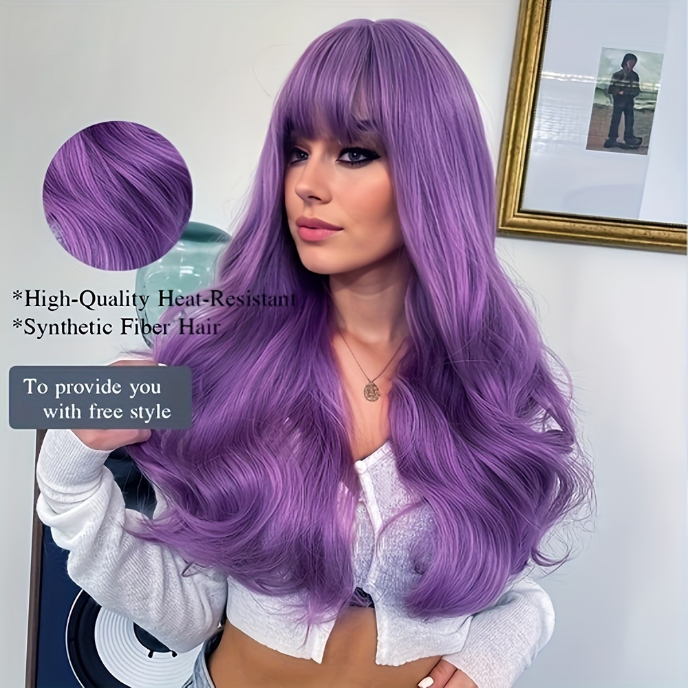 Purple high quality wig best sale