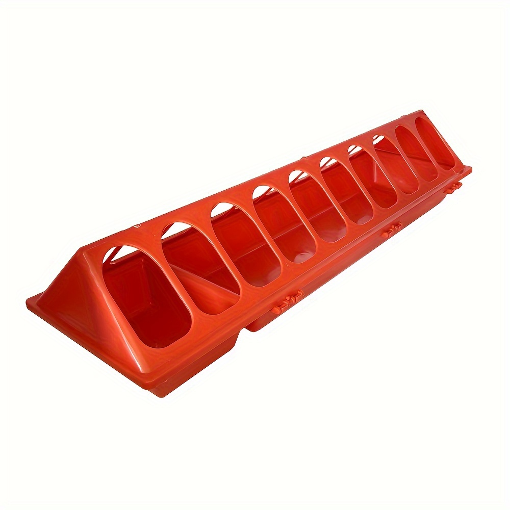 24 20 holes water and feed separation troughs for chickens plastic battery free suitable for home poultry farming details 4