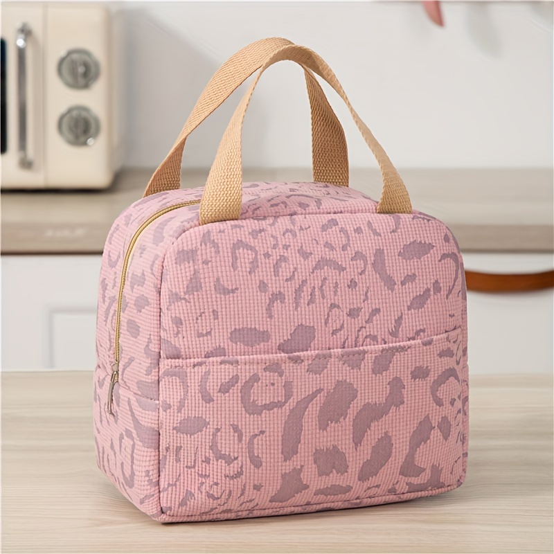 TEMU New Fashionable Large-capacity Ink Wash Pattern Insulated Bag For Work, School, Lunch Box Carrier, Outdoor Travel Cooler Bag, Picnic Bag, Lunch Bag, Non-food Contact