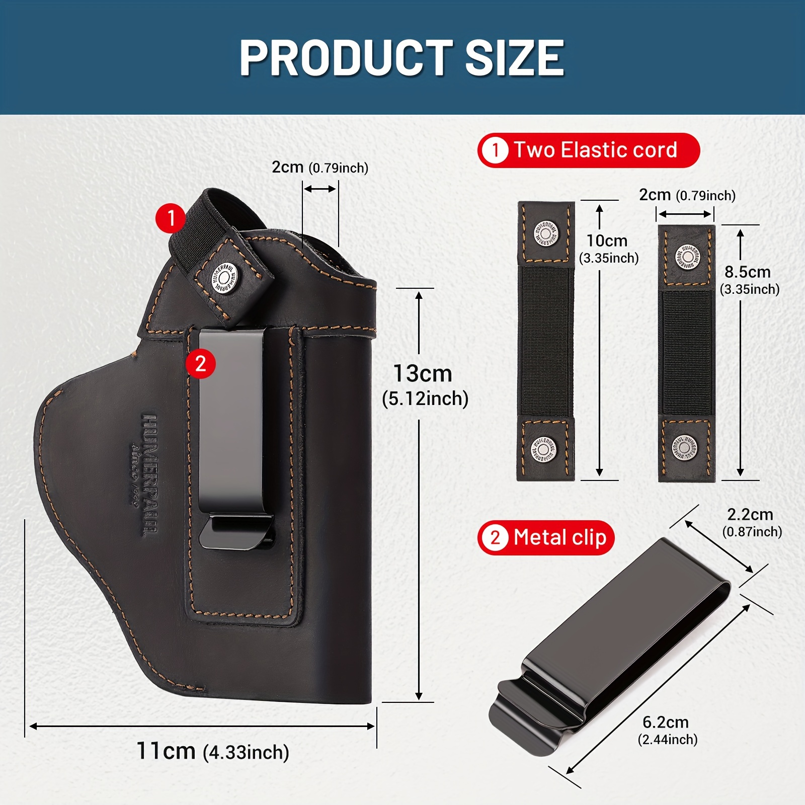 Waist-mounted Holster for Concealed Carry