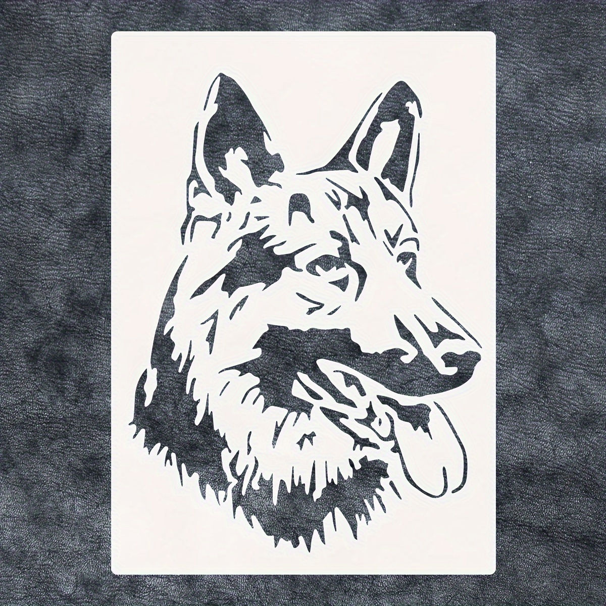 

German Shepherd Dog Stencil, A4 Size, Reusable Plastic Craft Template For Painting & Diy Projects