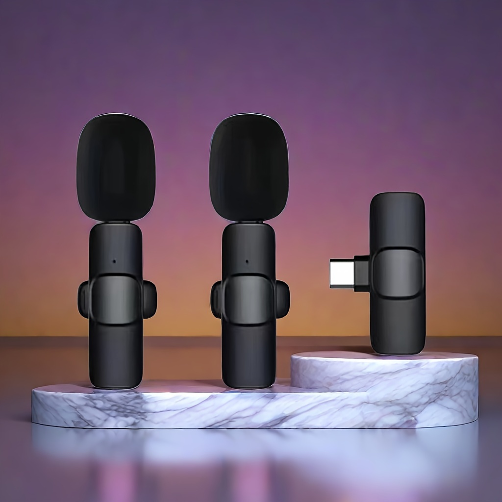 Mini micrófono vocal/instrumento portátil para teléfono móvil portátil  portátil Apple iPhone Sumsung Android con clip de soporte (dorado)