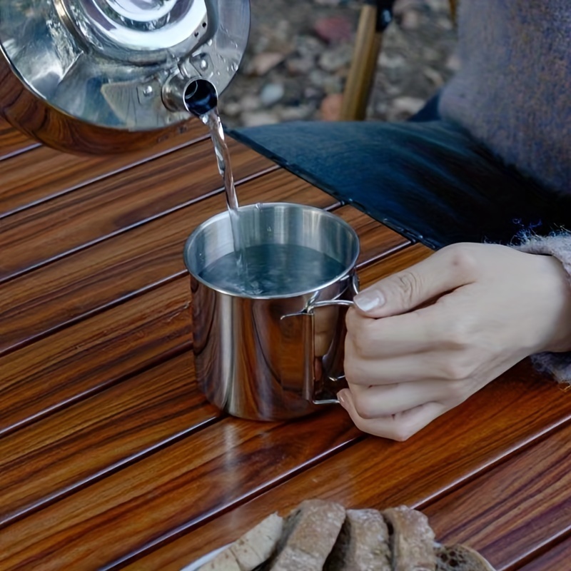 Stainless Steel Insulated Travel Mug 250ml/350ml/550ml - Foldable Outdoor Coffee & Tea Cup, Keeps Drinks Hot or Cold, Ideal for Camping and Picnics