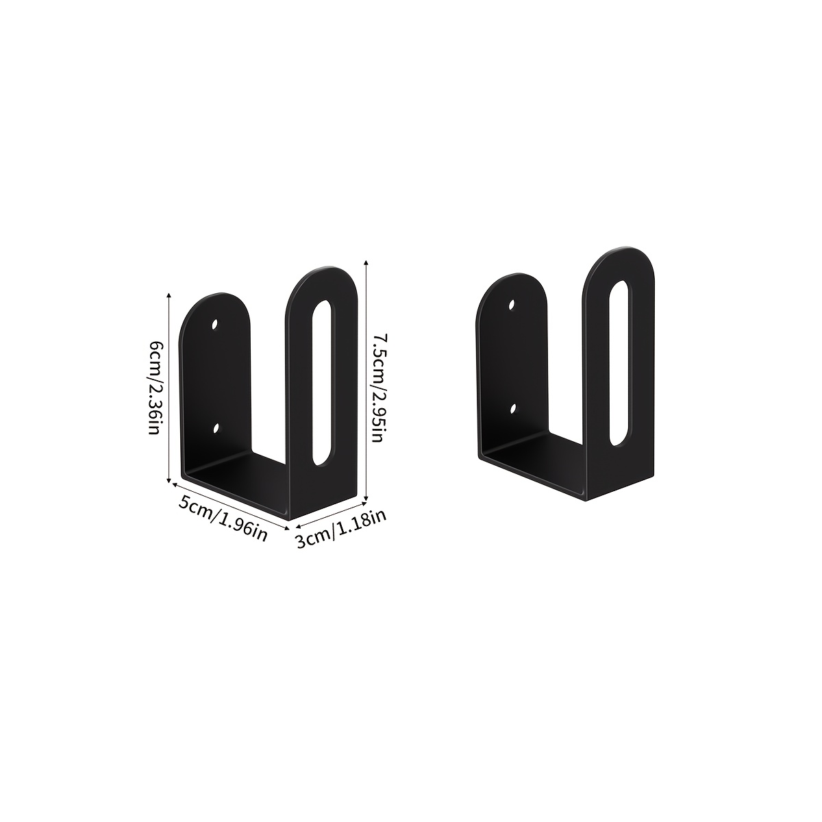 TEMU 2/4pcs Practical Storage Rack, Ideal For Holding Tv Boxes, Routers, And Power Strips, With -bearing Capacity. Includes A Multifunctional