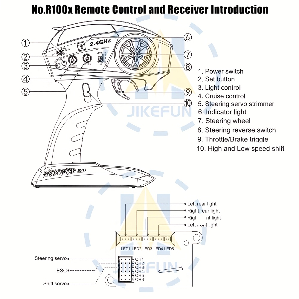 1/10 Scale RC Crawler with LED Lights & Winch - 4x4 Off-Road Remote Control Truck, High/Low Speed, RTR Rock Buggy with, Compatible with, for Adults &, Off-Road Racing - Ideal Gift for RC Car Enthusiasts, Outdoor Adventure, Aggressive Design, Sturdy Construction