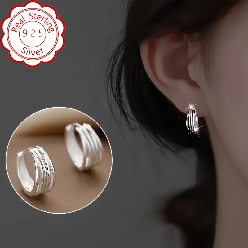 925 Silver Star Earrings for Women