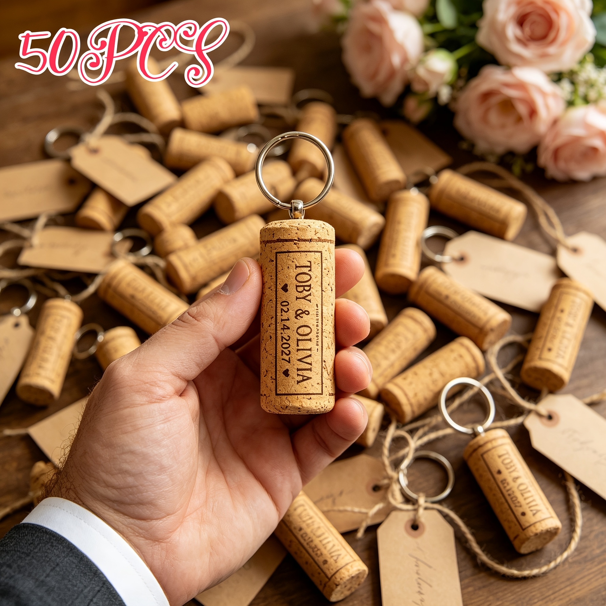 TEMU 10//40/50 pezzi Portachiavi in personalizzato, regalo per appassionati, portachiavi personalizzato, bomboniera, souvenir unico, regalo multiuso