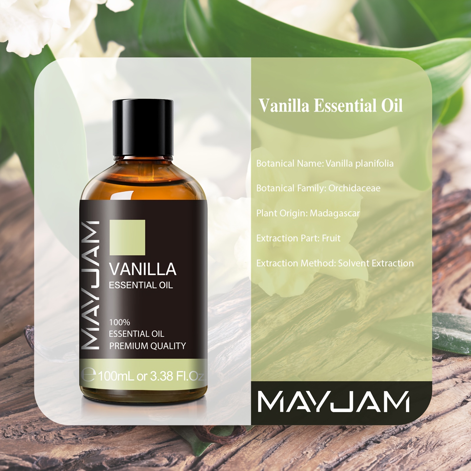 Huile essentielle de vanille 100ML