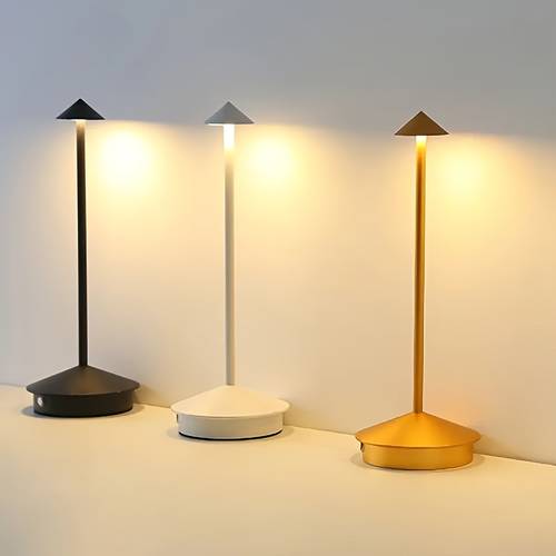modern minimalist table lamp three color dimmable ambient lighting desk nightlight for indoor outdoor decor bedroom bar american western restaurant with arrow christmas gift holiday present living room lamp table lamps for living room rustic desk lamps for home office night lamp for bedroom cordless table lamp contemporary decor durable construction adjustable brightness office workers