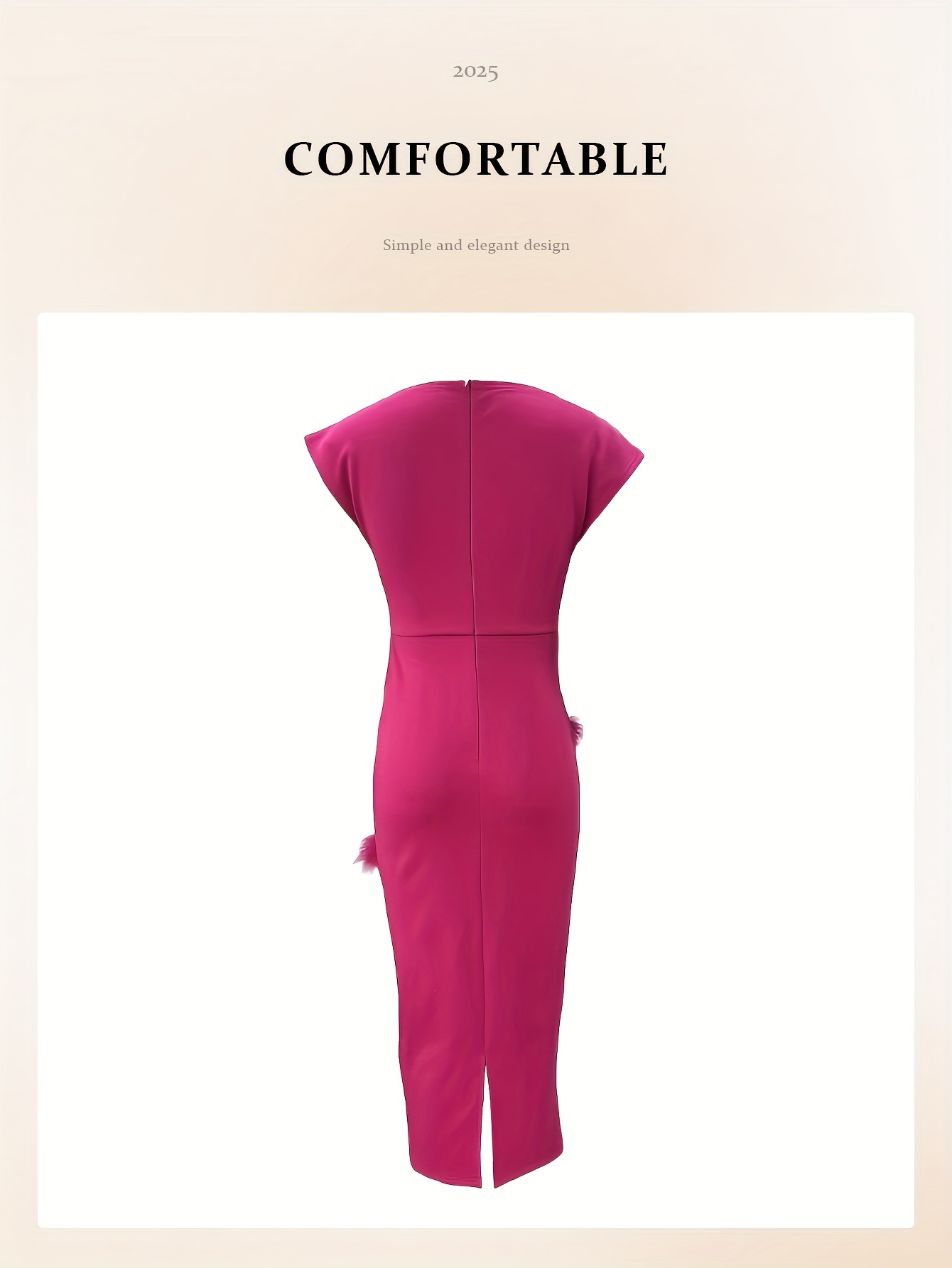 2026 Spring/Summer New Women's Elegant Sleeveless Long Solid Color Dress, Decorative Faux Patchwork Slim-Fit Dress, Holiday Party Gathering Banquet Dress, Valentine's Day Date Outfit