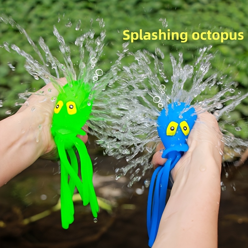 Vibrant Green Octopus Water Toy for Pool & Bathtub Fun